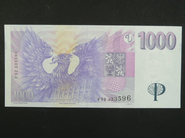 1000 Kč 1996 s. F 52, Baj. CZ 16, Pi. 15