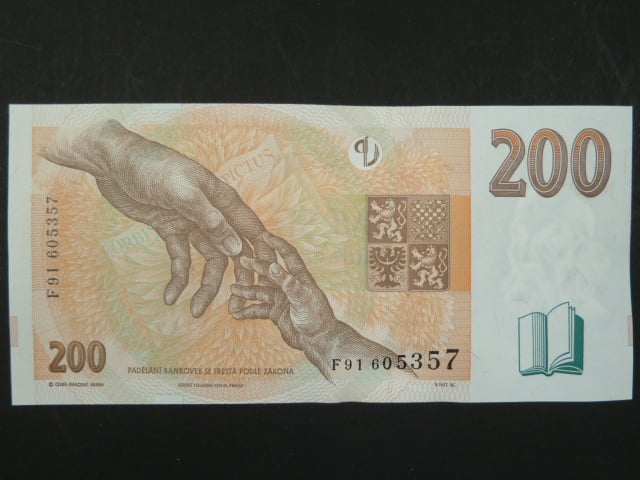 200 Kč 1998 s. F 92, Baj. CZ 20, Pi. 19