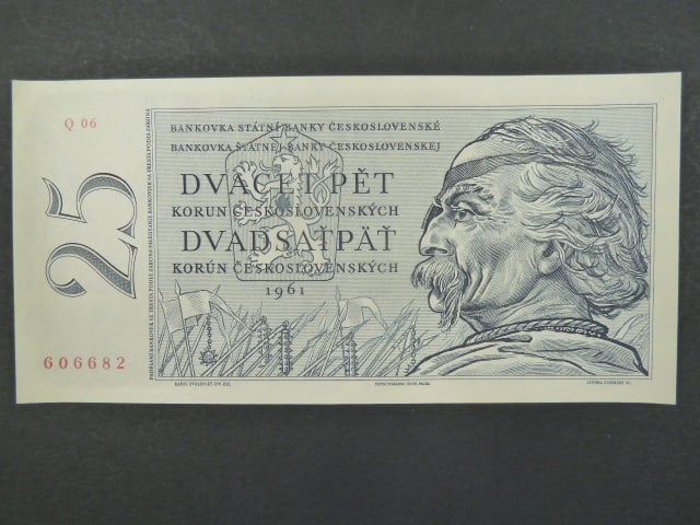 25 Kčs 1961 s. Q 06