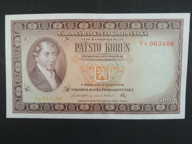 500 Kčs 12.3.1946 série Va