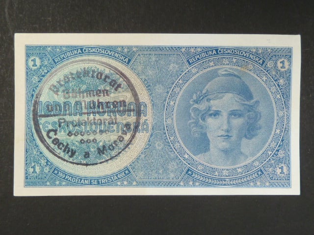 1 K 1938 série A 056, ruční přetisk