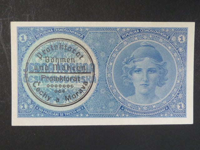 1 K 1938 série A 044, strojní přetisk