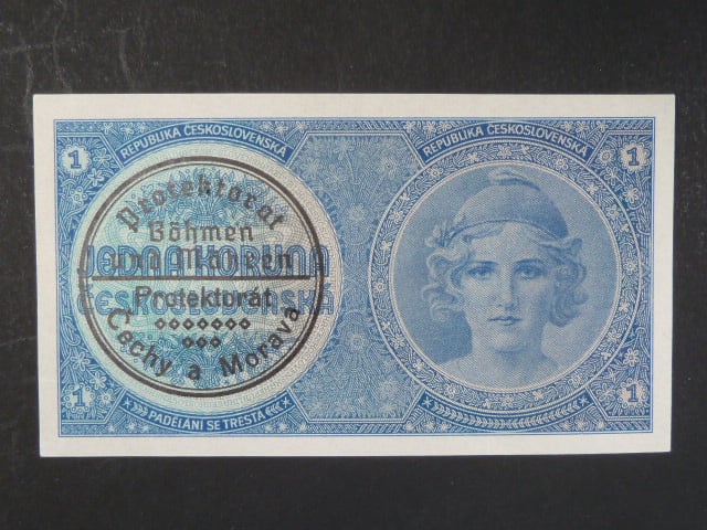 1 K 1938 série A 067, strojní přetisk