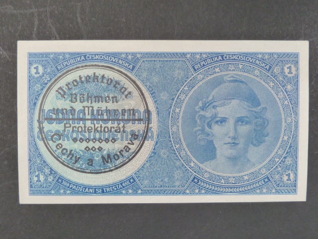 1 K 1938 série A 014, strojní přetisk