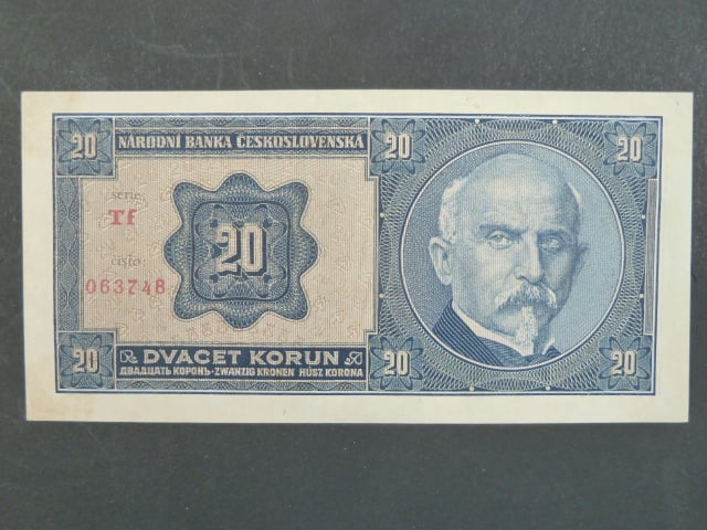 20 Kč 1.10.1926 série Tf