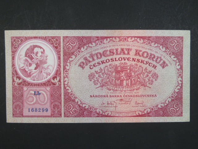 50 Kč 1.10.1929, serie Lb