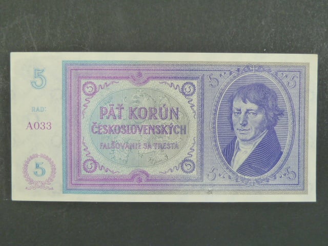 5 Kč 1938, Nevydaná série A 033