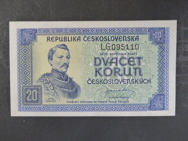 20 Kčs 1945 série LG