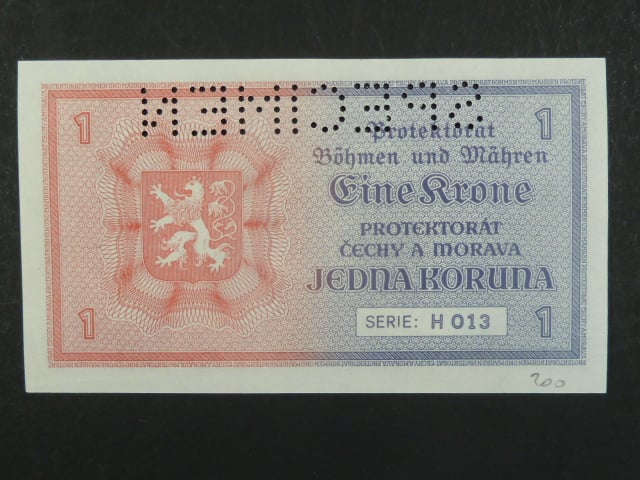 1 K 1940, série H 013, 1x perf. SPECIMEN