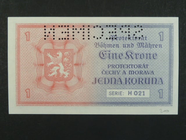 1 K 1940, série H 021, 1x perf. SPECIMEN