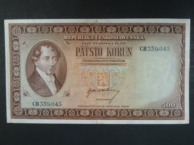 500 Kčs 1945 s.CB