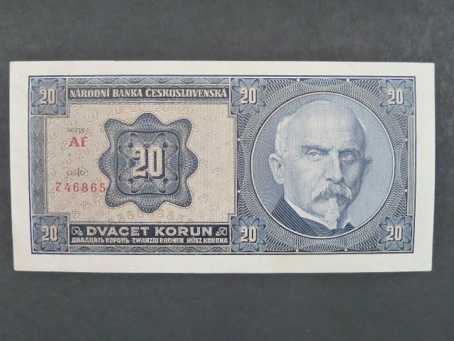 20 Kč 1.10.1926 série Af