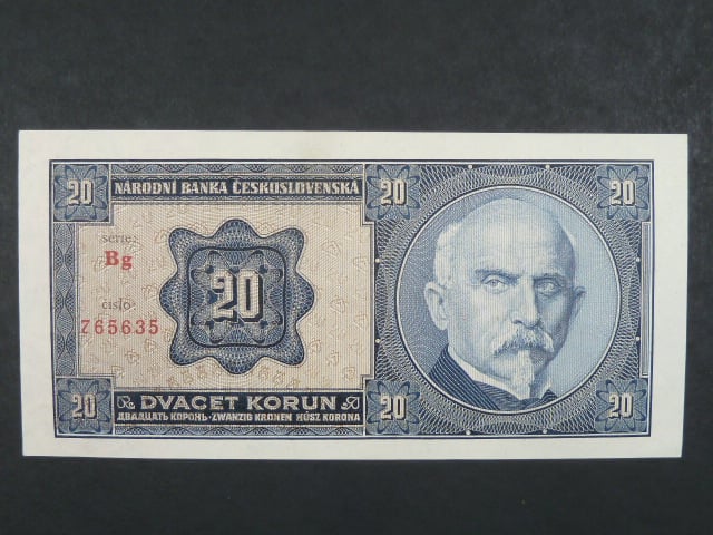 20 Kč 1.10.1926 série Bg