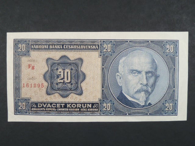 20 Kč 1.10.1926 série Fg