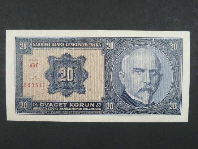 20 Kč 1.10.1926 série Gf