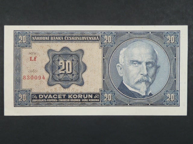 20 Kč 1.10.1926 série Lf