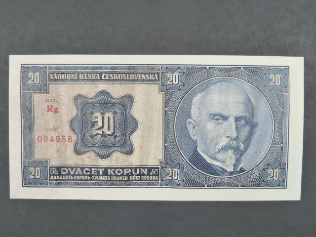20 Kč 1.10.1926 série Rg