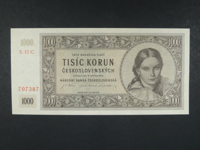1000 Kčs 16.5.1945 série C 12