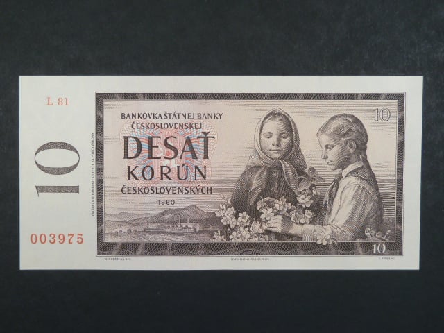 10 Kčs 1960 s. L 81