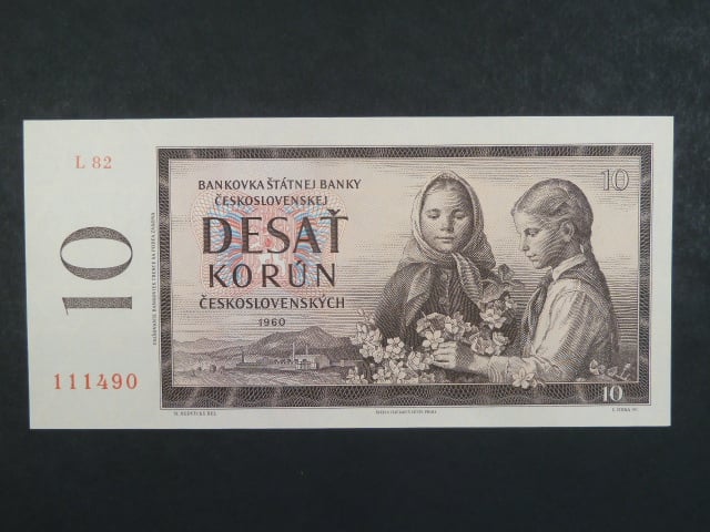 10 Kčs 1960 s. L 82