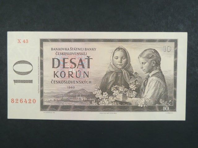 10 Kčs 1960 s. X 43