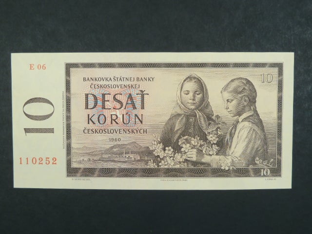 10 Kčs 1960 s. E 06