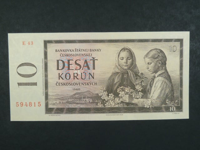 10 Kčs 1960 s. E 43