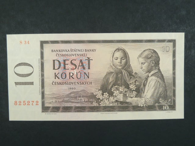 10 Kčs 1960 s. S 34