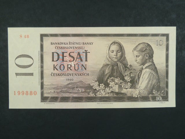 10 Kčs 1960 s. S 48