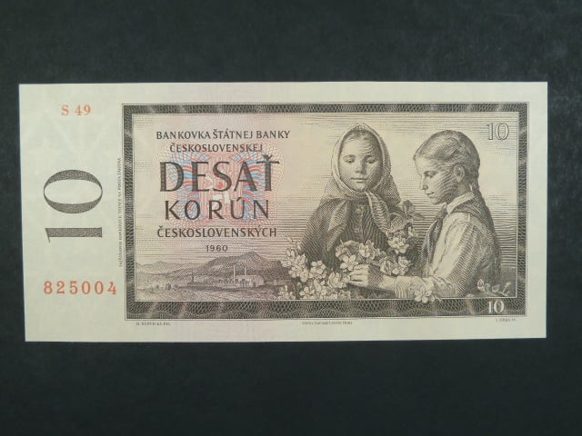 10 Kčs 1960 s. S 49