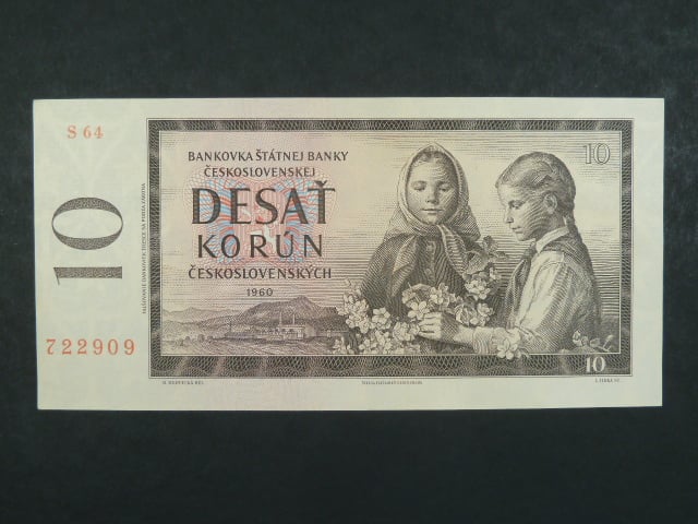 10 Kčs 1960 s. S 64