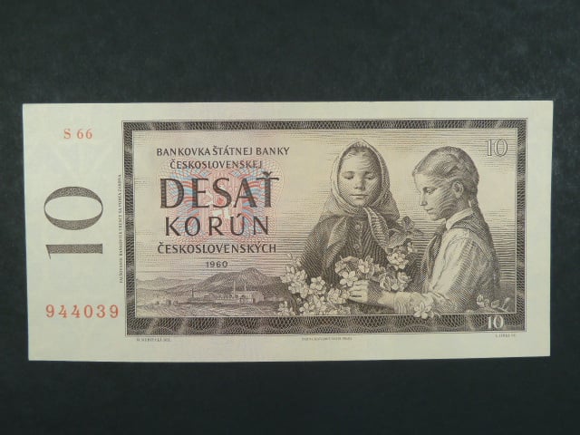 10 Kčs 1960 s. S 66