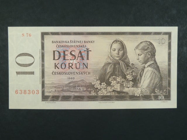 10 Kčs 1960 s. S 76