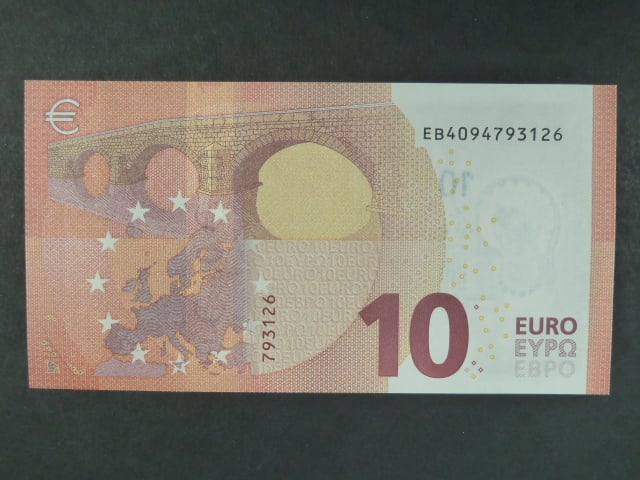 10 Euro 2014 s.EB, Slovensko, podpis Mario Draghi, E007