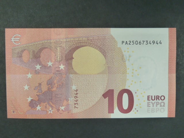 10 Euro 2014 s.PA, Holandsko, podpis Mario Draghi, P002
