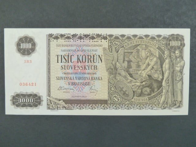 1000 Ks 25.11.1940 série 5R3, 1x perf. SPECIMEN
