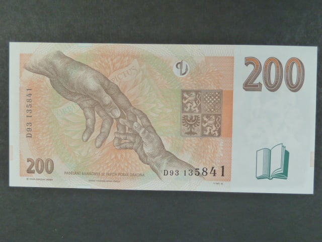 200 Kč 1998 s. D 93, Baj. CZ 20, Pi. 19
