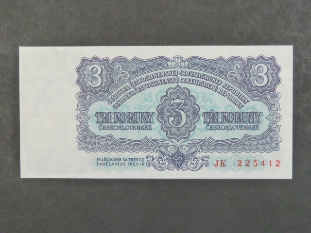 3 Kčs 1961 s, JK