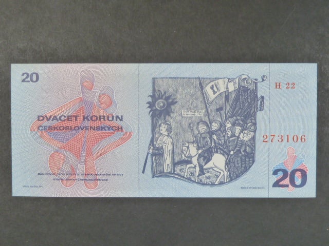 20 Kčs 1970 s.H 22