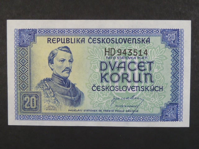 20 Kčs 1945 série HD