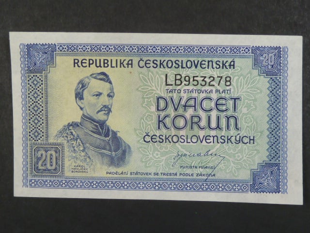 20 Kčs 1945 série LB