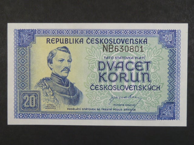 20 Kčs 1945 série NB