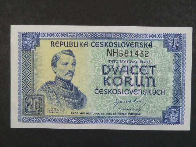 20 Kčs 1945 série NH