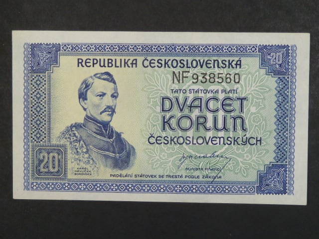 20 Kčs 1945 série NF