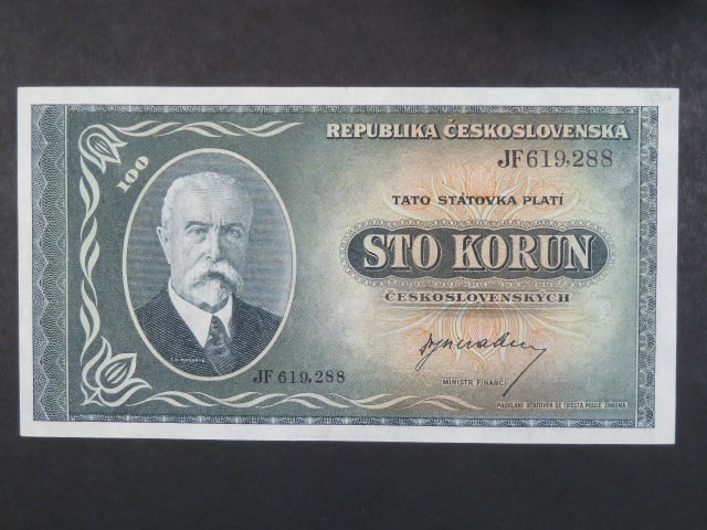 100 Kčs 1945 série JF
