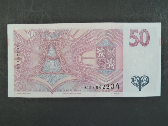 50 Kč 1997 s. C 60, Baj. CZ 17, Pi. 17