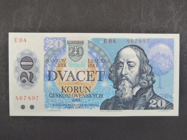 20 Sk 1988 s. E 04, kolkovaná, Baj. SK 1, Pi. 15