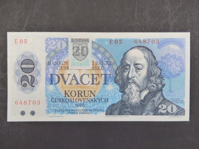 20 Sk 1988 s. E 05, kolkovaná, Baj. SK 1, Pi. 15