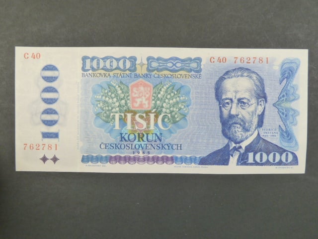 1000 Kčs 1985 s. C 40
