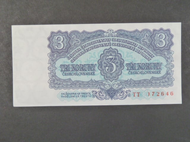 3 Kčs 1961 série TT